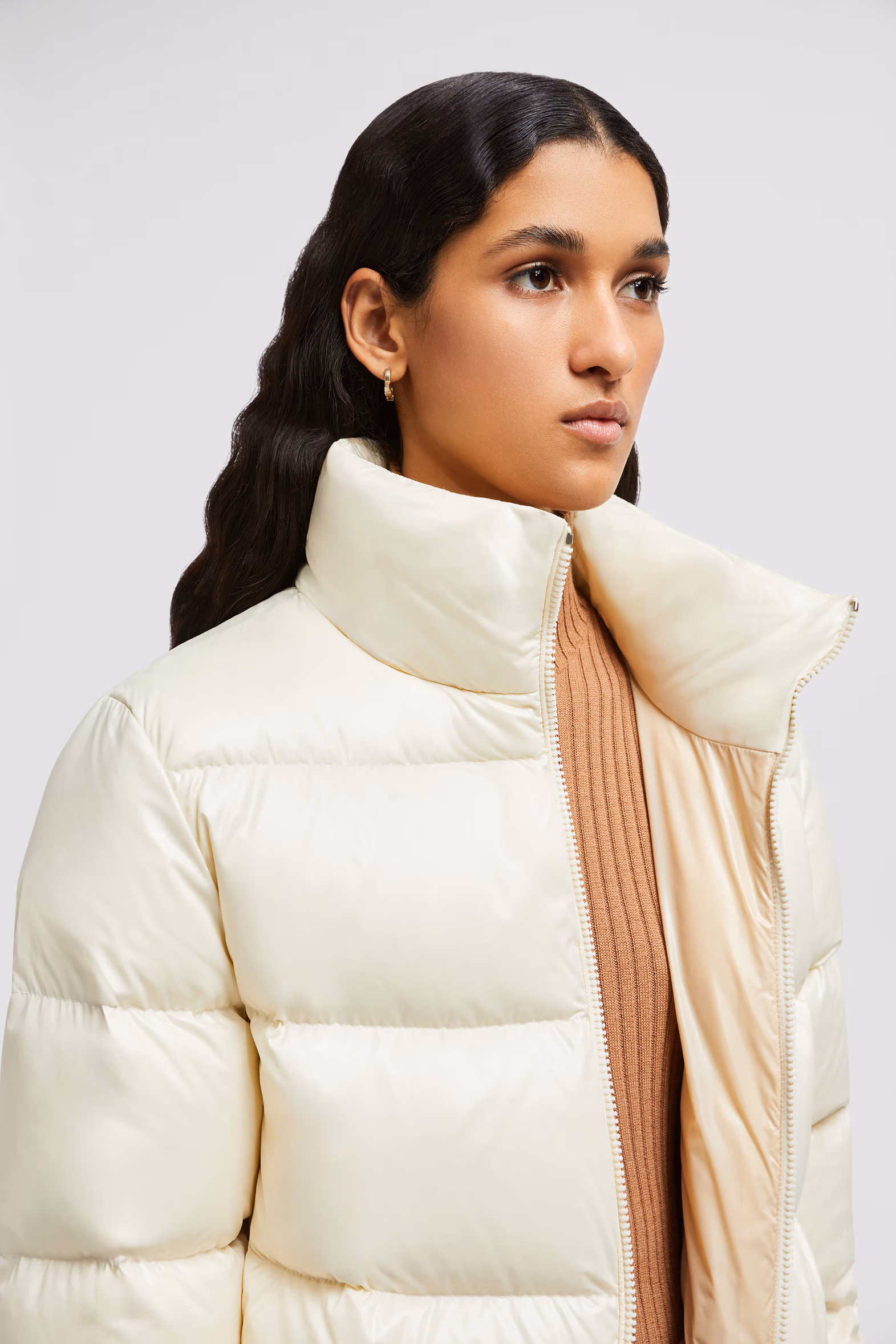 Abbadia Short Down Jacket Women Off White Moncler 7